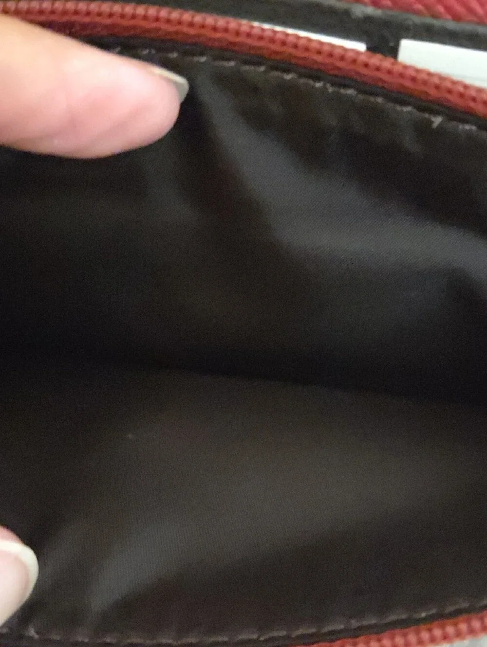 NWT COACH Metallic Cherry Leather Wallet Clutch with Gold Logo
